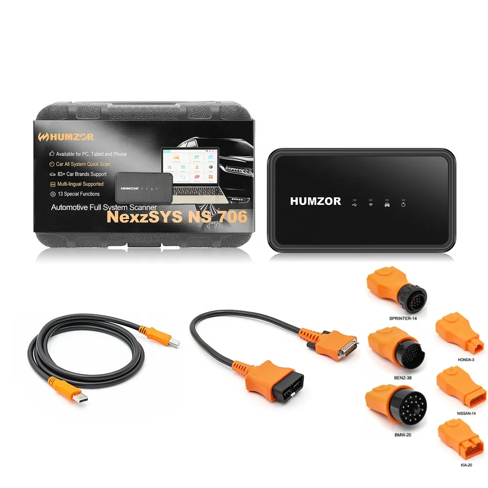 Автомобильный диагностический сканер Humzor NexzSYS NS706 полная система OBD2 диагностический инструмент сканер ключ программист