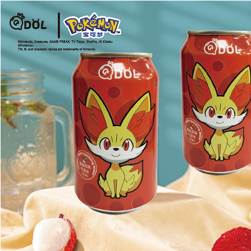 Оптовая продажа Baokemeng Pikachu пузырьковый водный газированный напиток блестящий мягкие напитки 330