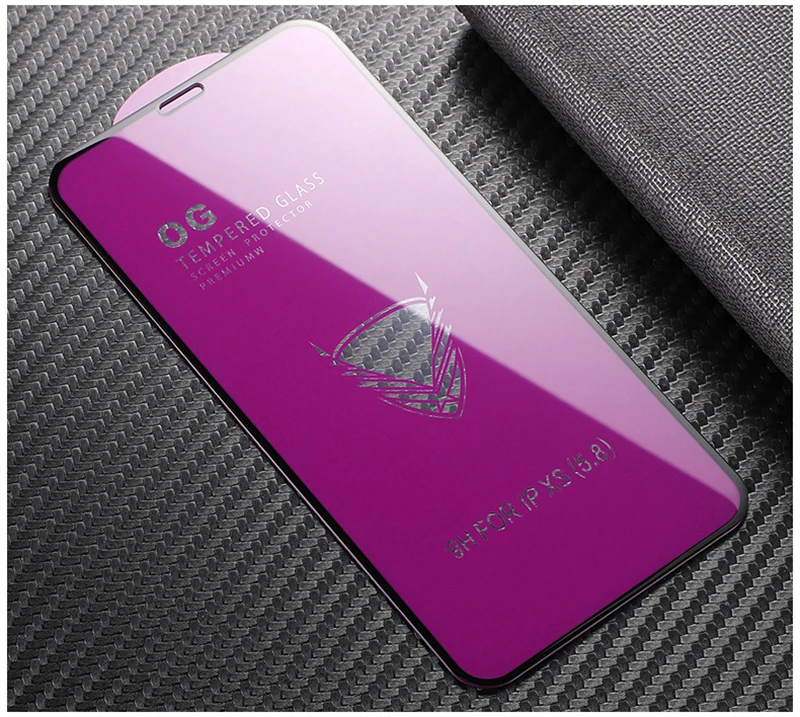 Золотой защитный чехол с ОГ защита для экрана из закаленного стекла iphone 11 pro Max Защитная пленка экранов XR X XS 6 6s 7 8 plus защитное стекло