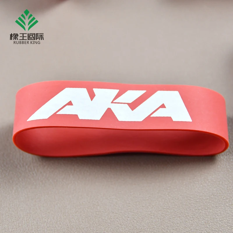 Cheap Custom Logo Printed High Quality Sport Colorful Thin Silicone Bracelet Wrist Band