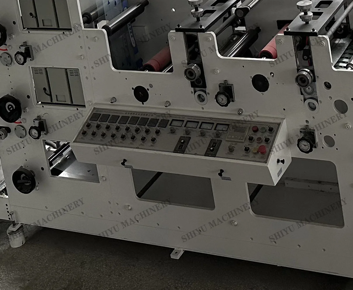 7 8 color 7 8 UV PVC flexo press Aluminum foil flexo graphic label printing machine with video motor and sheet conveyor