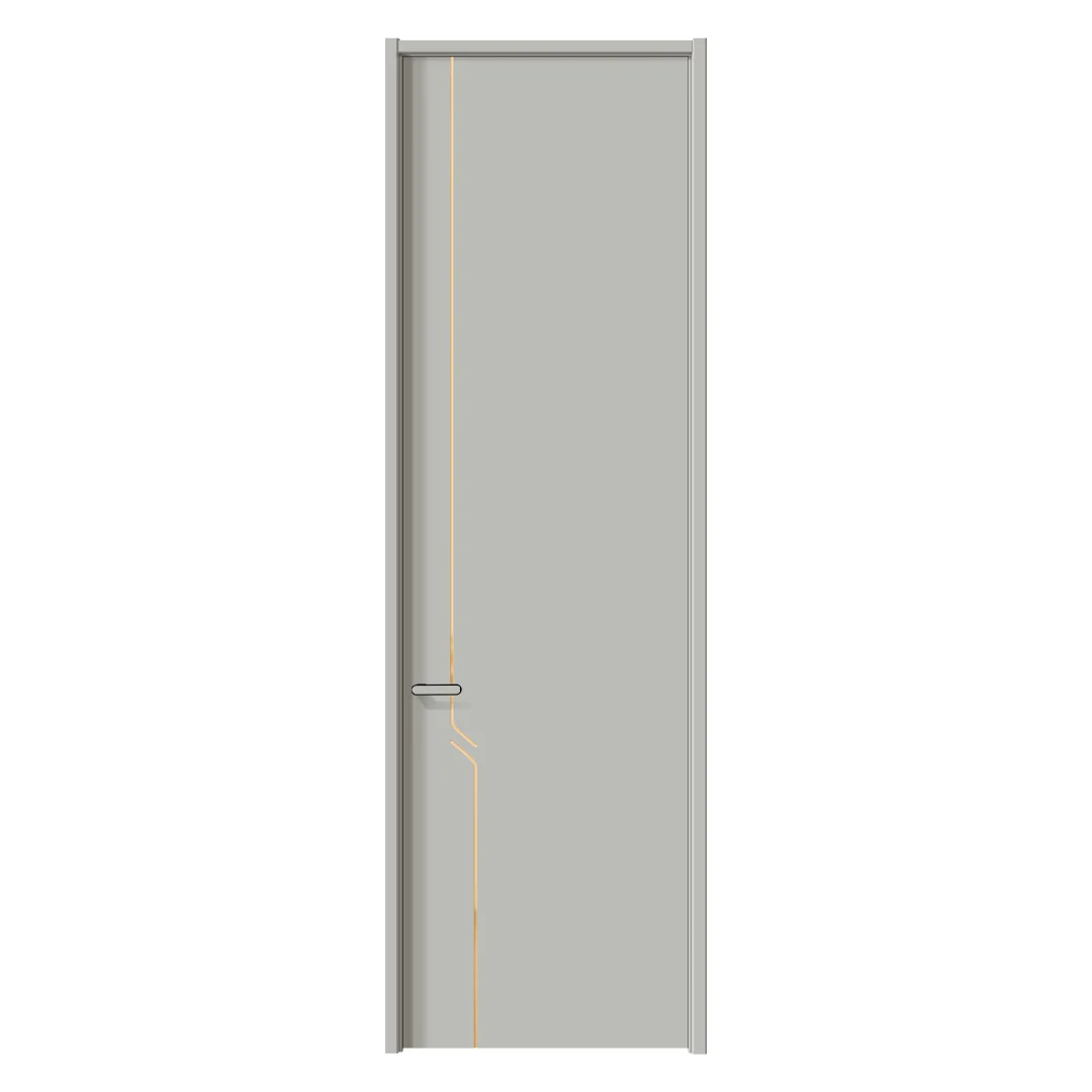 Good Price Minimalist White Apartment Hotel Door for Room Interior Doors With Frames Wood Folding
