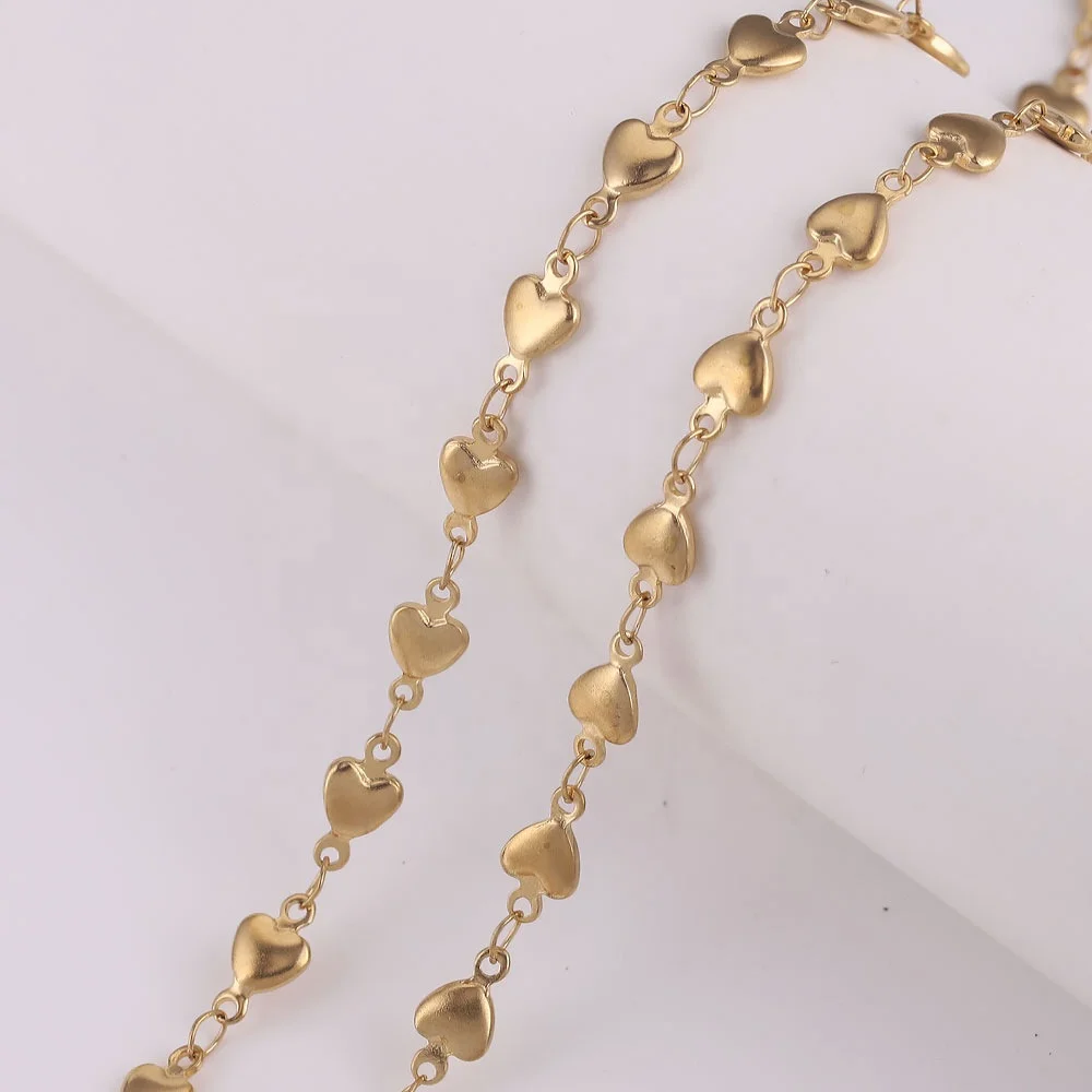 waterproof silver Stainless Steel heart cross leaf dolphin star shape chain for chain jewelry set making