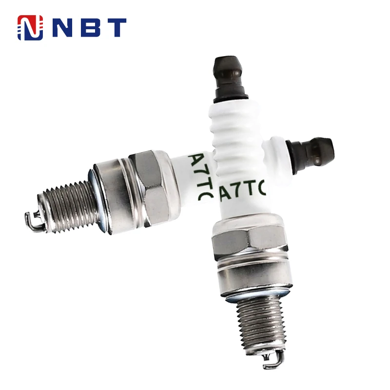 NBT Factory Car Parts Wholesale Double Iridium Spark Plug For 139 Lawn Mowers Longer Life Garden Machine Spark Plugs A7TC