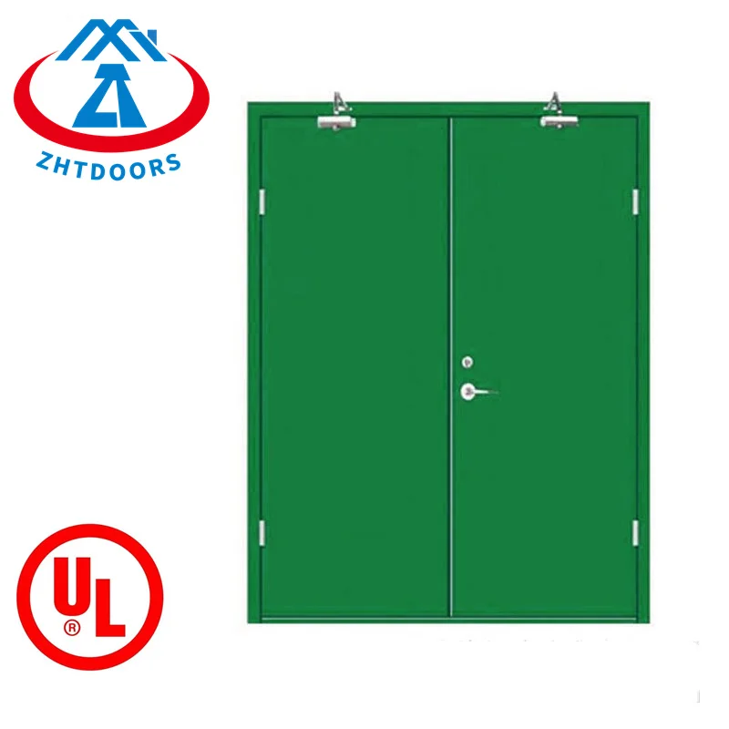 Ztdoors профессиональный ulul одобренный 120 мин утолщенный флаг аварийно-огнестойкие двухстворчатые дверные петли с сигнализацией