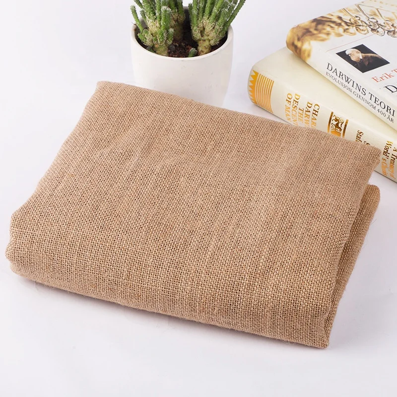 Free Sample Eco Friendly Natural Jute Fabric Roll Burlap Fabric Cloth Yute Fabric for Packing