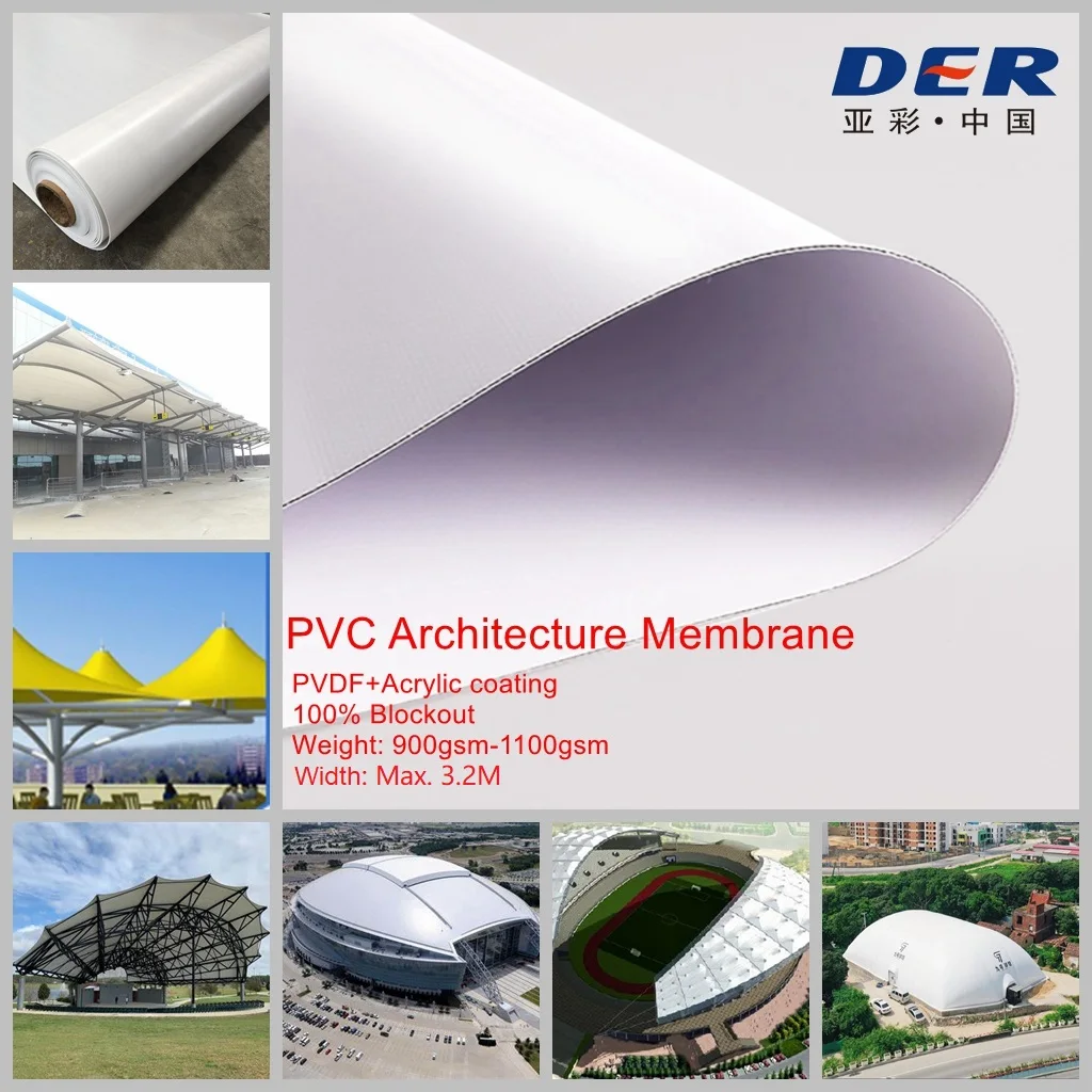 Expert Manufacturer High-Durability All-Weather 800gsm Waterproof PVC Coated Tarpaulin Fabric for Sports Facilities