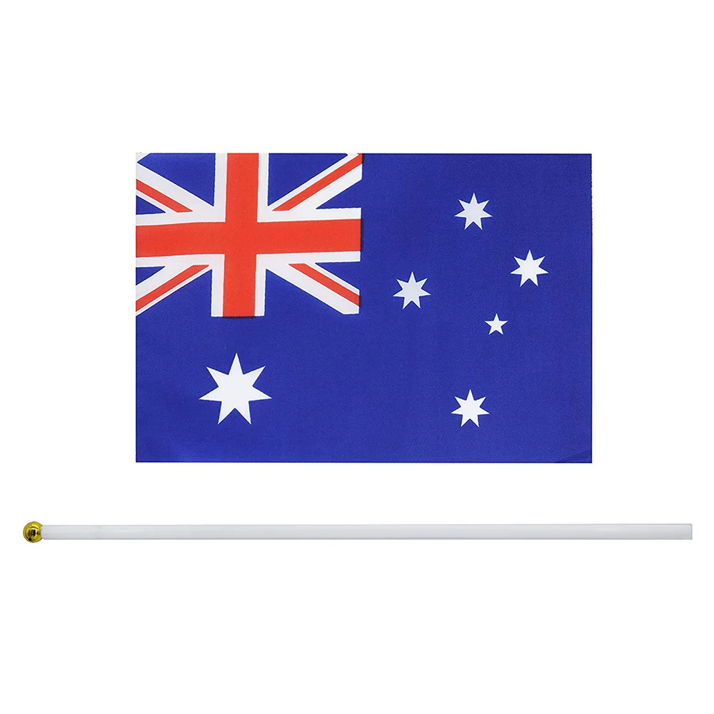 Australia Flag Hand Held Shake Small Mini Flag 14*21cm 8.2*5.5 Inch Australian Hand Waving Flag