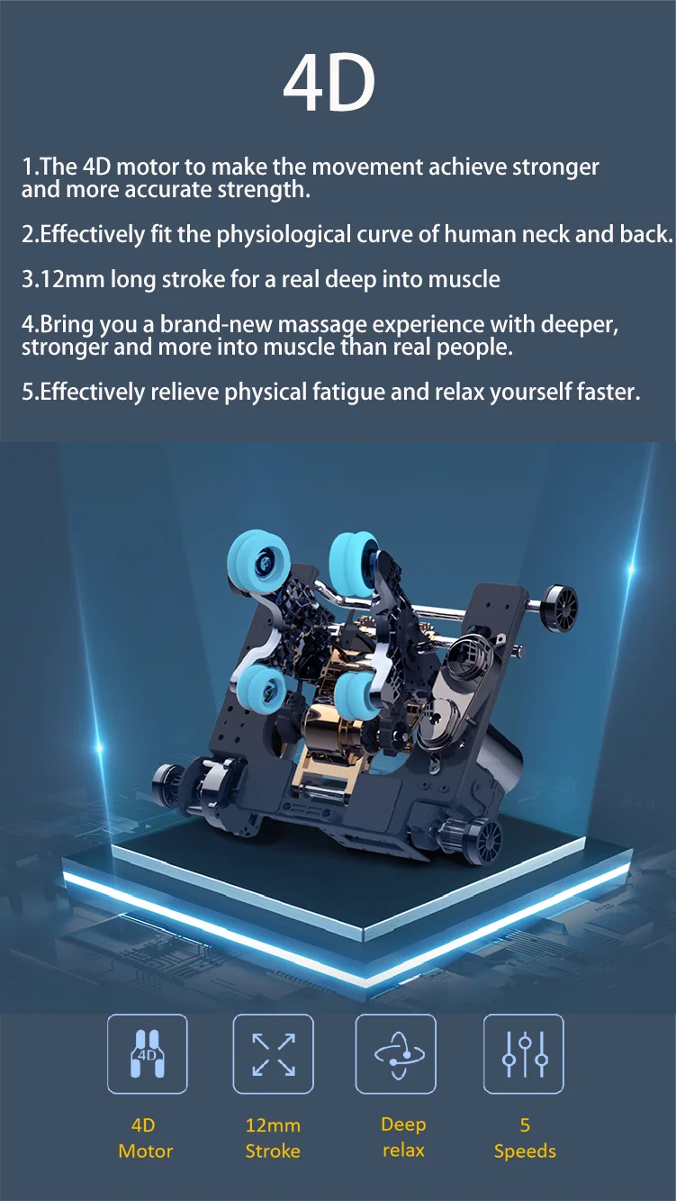 SL Track 4D Full Body Massage Chair Zero Gravity folding recliner luxury massage chair with head massage