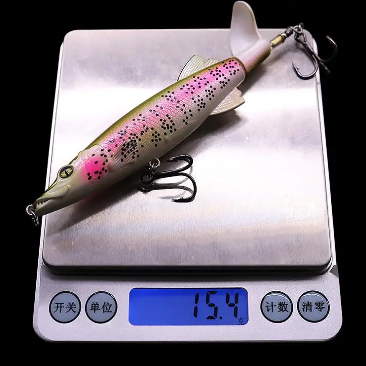 New Lure Set Tractor Rotating Fishing Bait 5pcs / Set Hard lure 13.5cm 15.4g Fishing Tackle Kit