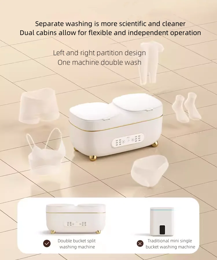 Mini Portable Household Automatic Special Small Mini Socks Underwear Washing Machine With Dryer