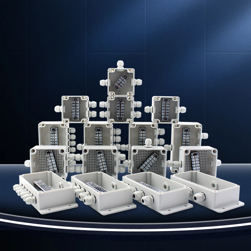 ABS/PC Underground Wire Electrical Equipment Junction Box with TB Terminal Block for Industry Connector Manufacturing Customize