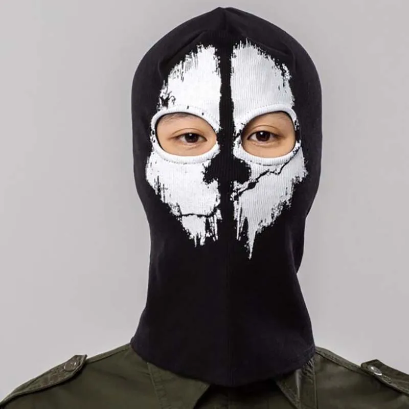 Winter Balaclava Ghost Full Face Cover Neck  Halloween mask  Windproof Beanie Cap