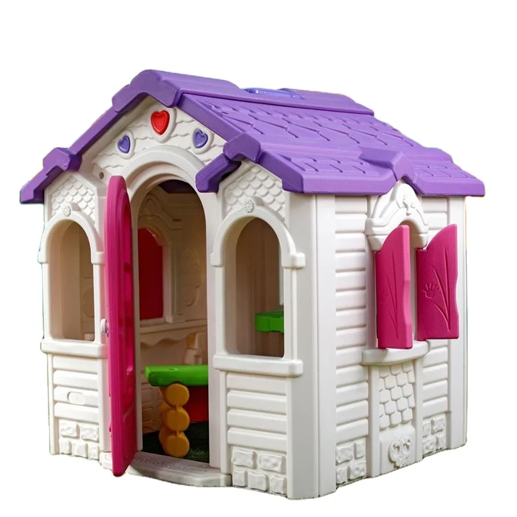 
Kindergarten entertainment playground equipment indoor plastic play house for children 