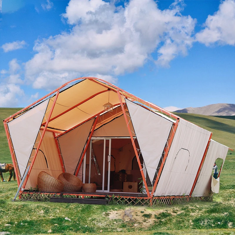 T093 Modern hotel outdoor heavy duty luxury glamping tents for resorts