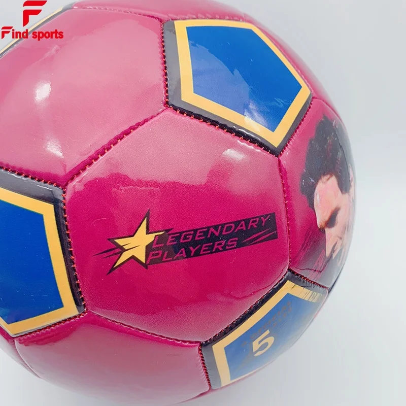 high quality promotional gifts players photo printing soccer ball football