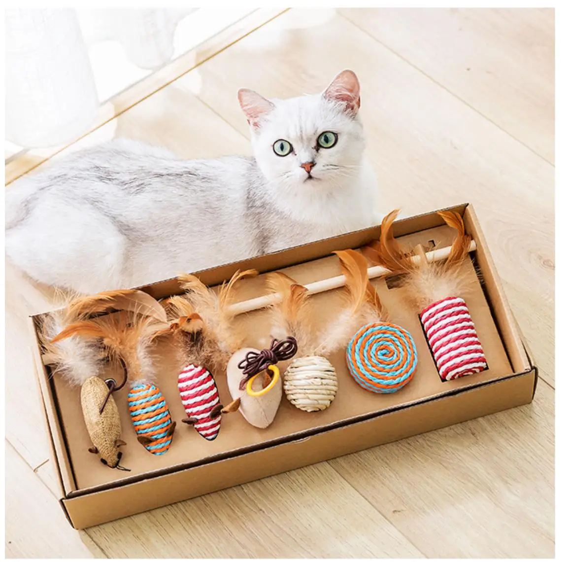 Sticks Cleaning Teeth Chew Sticks educational crocheted stuffed indoor interactive interact pet fish dog cat catnip toy ball set