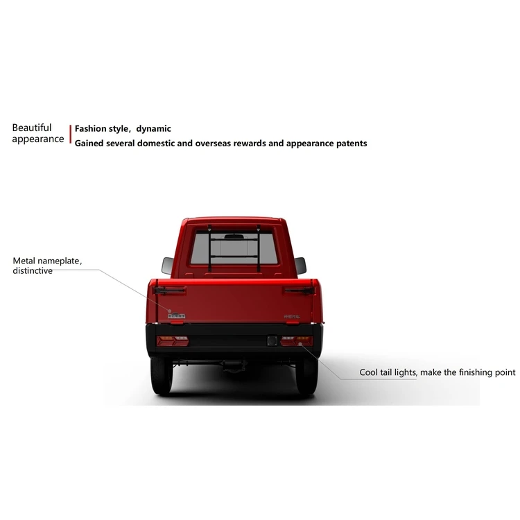 Wholesale High Quality 2021 New 4 Wheel Single Cabin Electric Truck Electric Pickup