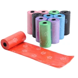 Biodegradable Pet Dog Waste Bags Dog Poop Bag Dispenser Plastic Dog Waste Bags