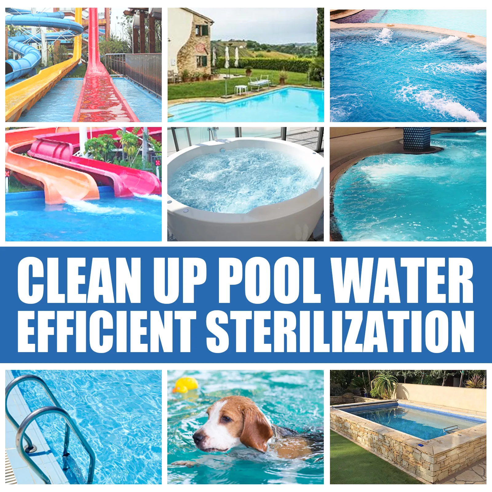 Yegbong Chlorine Tablets Sustainable Dissolve Pool Cleaner Parts Quick Effective Tablet Chlorinator