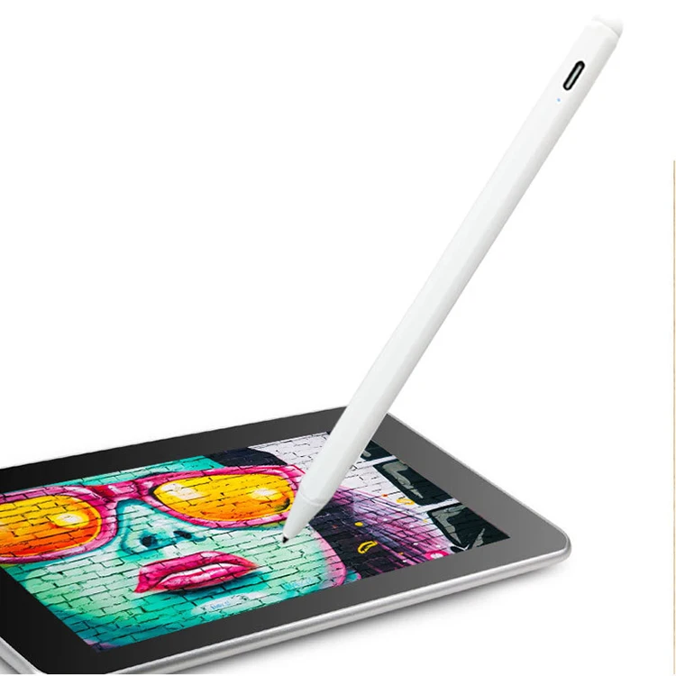 Customized logo active touch stylus capacity pen with ultra fine active stylus pen for ipad