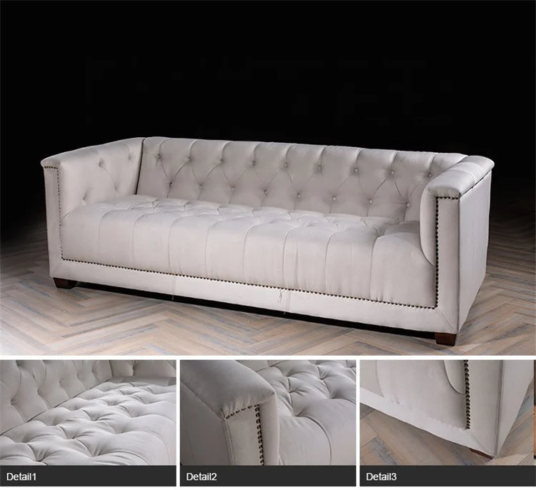 
Wood Legs 3 Seater Fabric Furniture Luxury Sofa Sets With Prices 