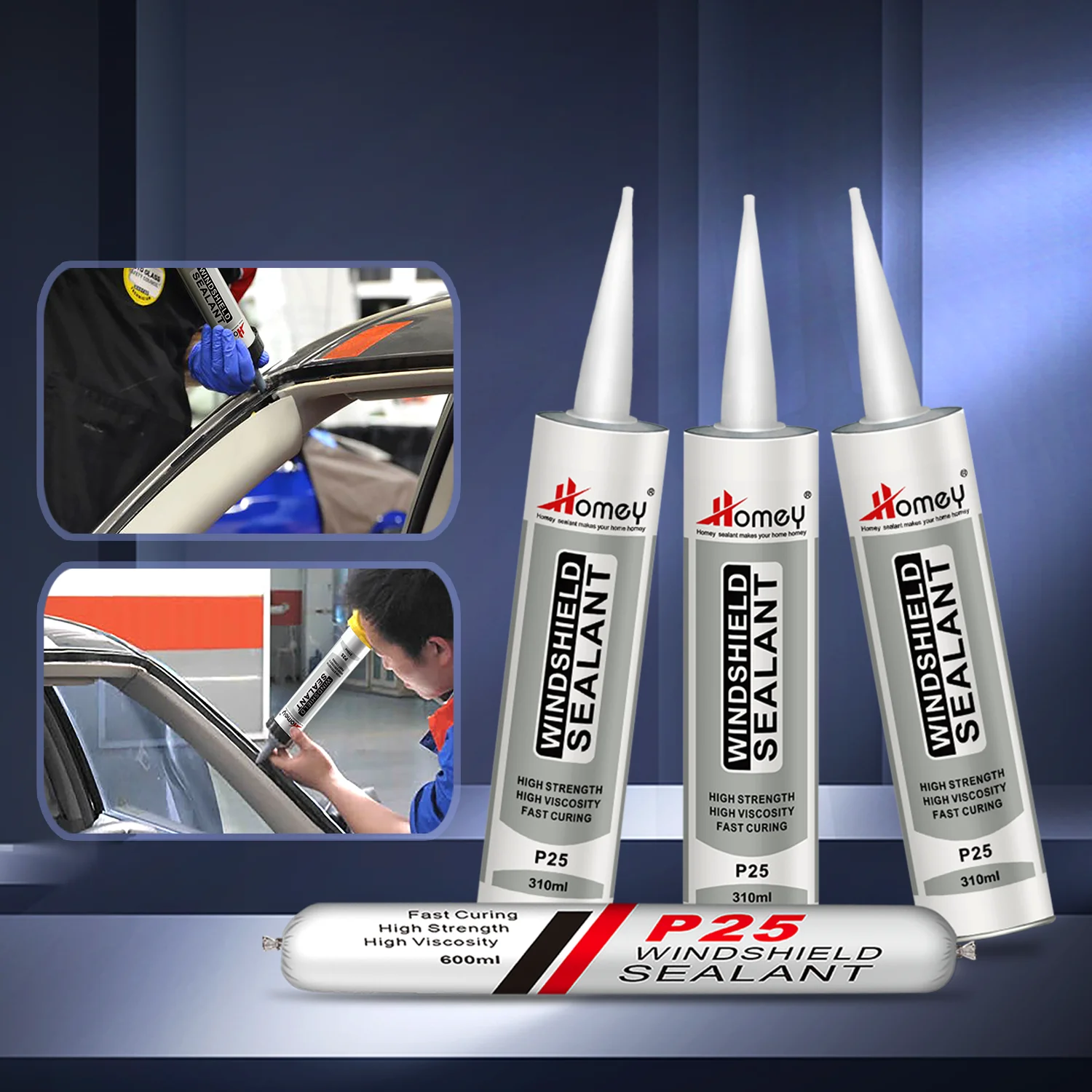Homey Factory 310ml Windshield sealant polyurethane sealant for Automotive Glass Polyurethane sealant
