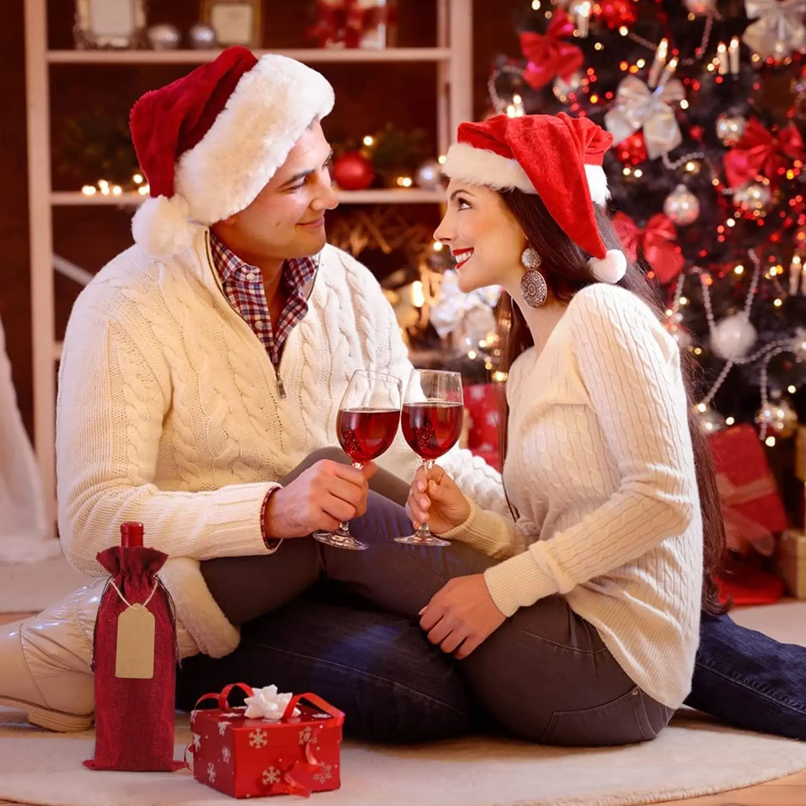 High Quality Eco-frinedly Reusable Jute Drawstring Bag For Classic Bottle Wine Jute Drawstring Bag In Bulk as Gift Packaging