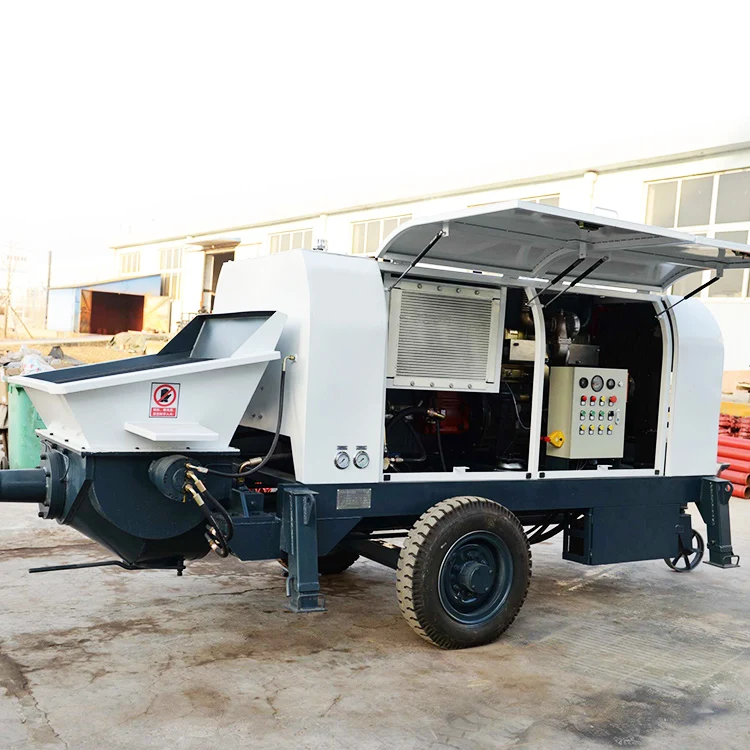 Small diesel concrete pump 30 m3/h 40 m3/h model for sale to Germany