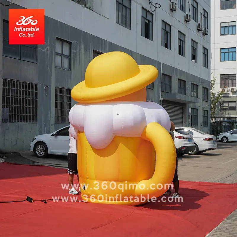 Customize Giant Advertising Inflatable Beer Cup Man Custom Inflatables