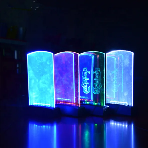 Acrylic Led Table Stand Menu Holder, LED Lighting Menu Stand Display Holder for Bar, Restaurant