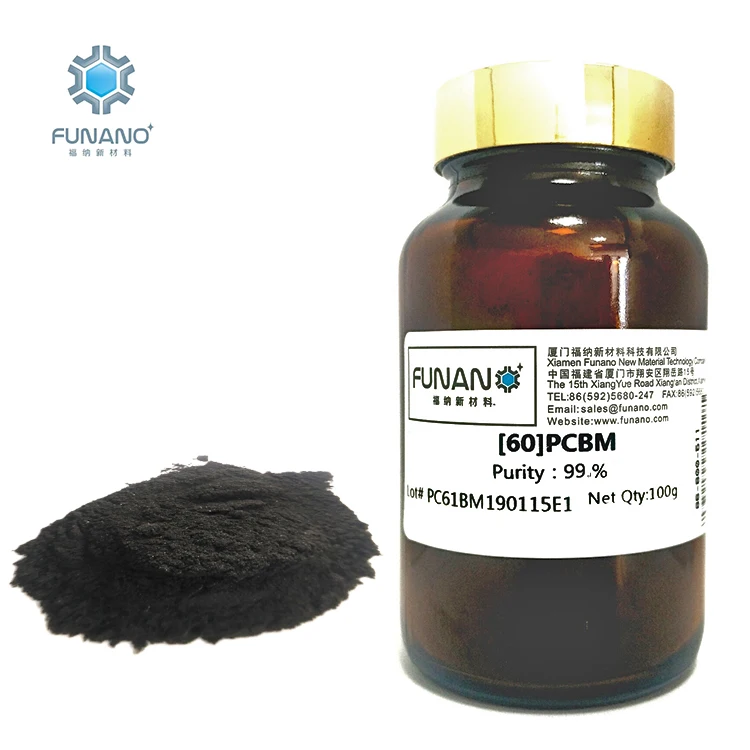 PC61BM 99% purity fullerene pc61bm CAS 160848-22-6 Hydroxylation Carbide Chemicals Raw Material