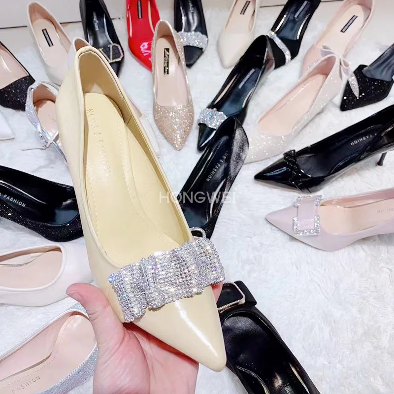 HW-1721 High quality women heels shoes Wholesale Elegant fashion Sexy Ladies High Heel Pumps Single Shoes for Women