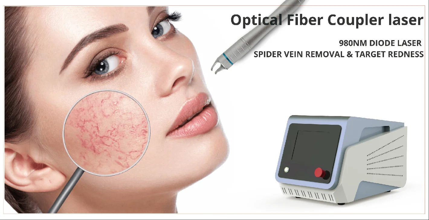 Fiber Laser 980 Spider Vein Removal Treatment device 980 laser vascular removal machine diode laser 980