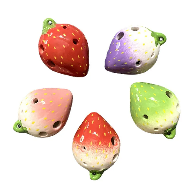 musical instrument ocarina Strawberry shape 6 hole ocarina kids toys
