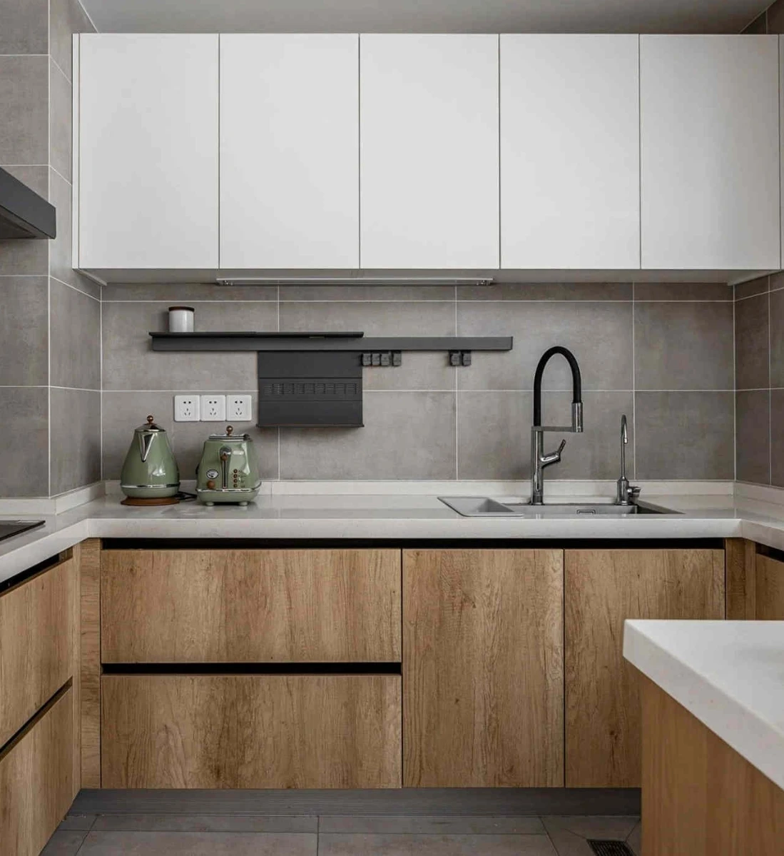 High quality wood modern kitchen furniture kitchen cabinet price modern design stander kitchen cabinets in mm