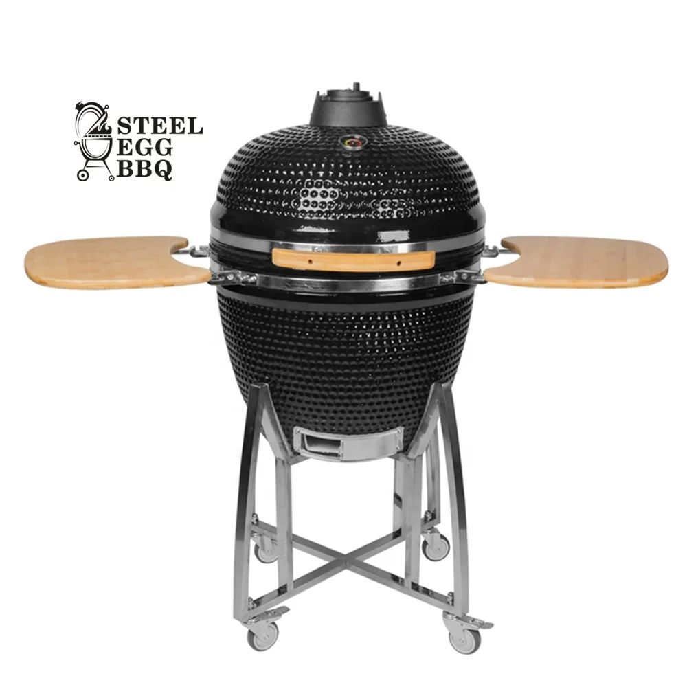SEB KAMADO Extra Large 23.5 Inch Ceramic Bbq Grill Smoker Charcoal Grill Barbecue XL Large Kamado Grill
