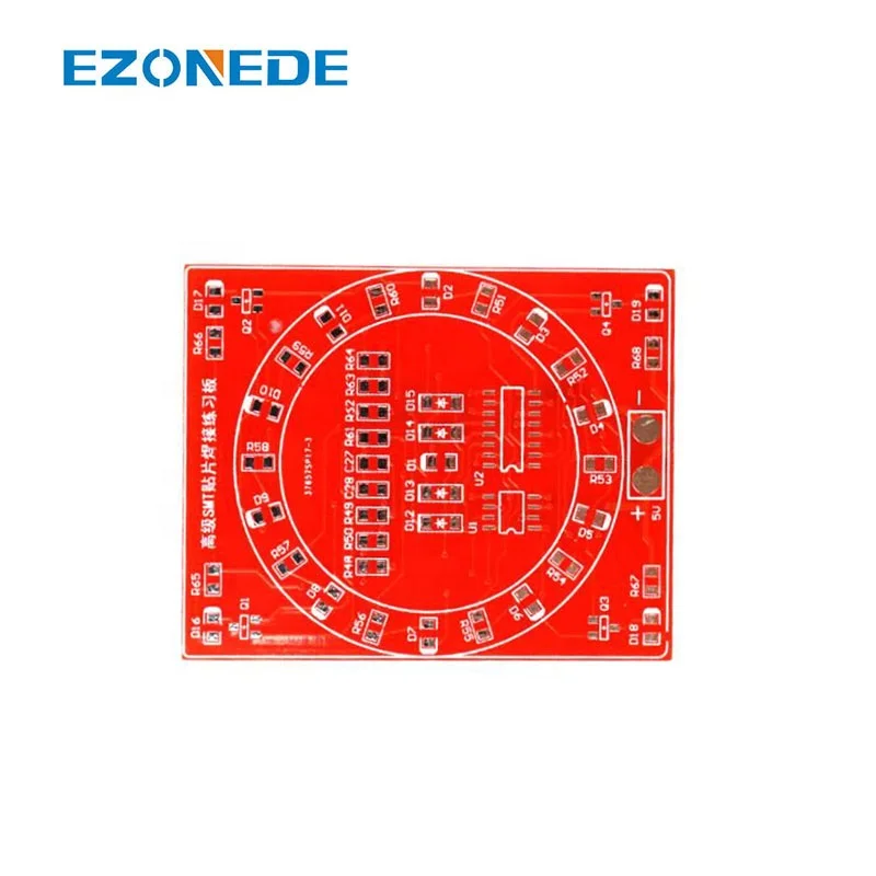2 Sides SMT SMD Electronic Component Welding Practice Board Mini PCB Soldering Skill Training Running Water Light