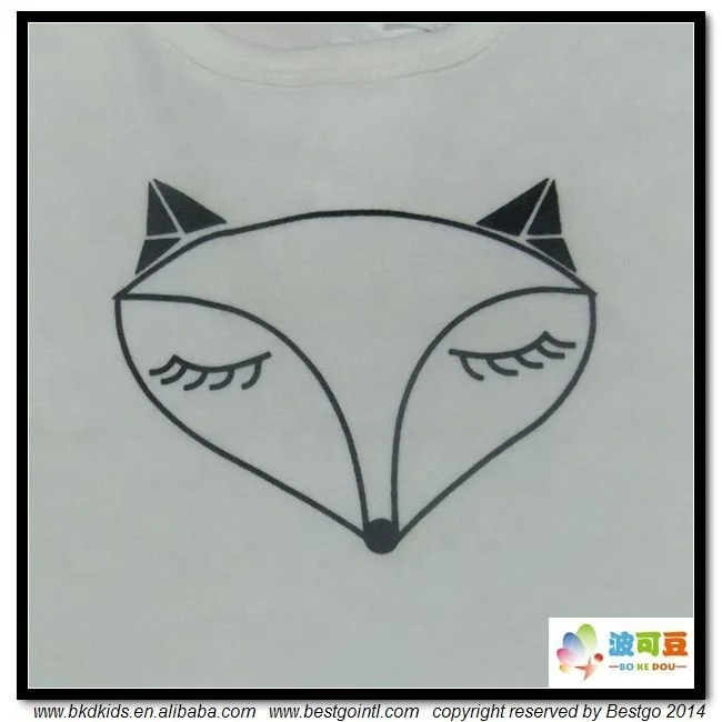 
BKD GOTS organic cotton printed organic toddler t shirts 