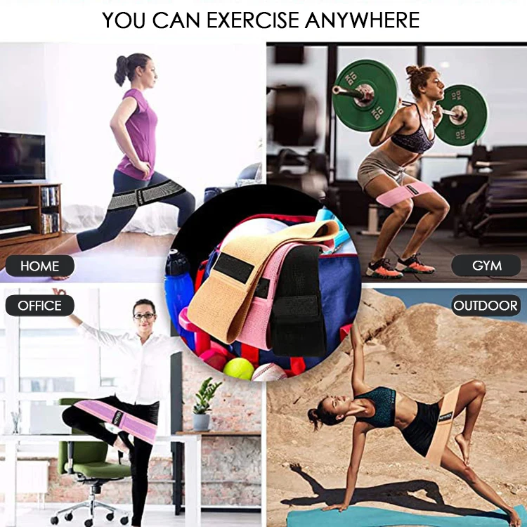 Custom Logo Yoga Pull Ups Stretching Gym Exercise Fitness  Booty Rubber Private Label Resistance Hip Circle Bands