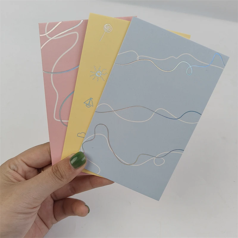 Coated paper 400/800/1000/1200gsm holographic printing thank you card custom business card printing