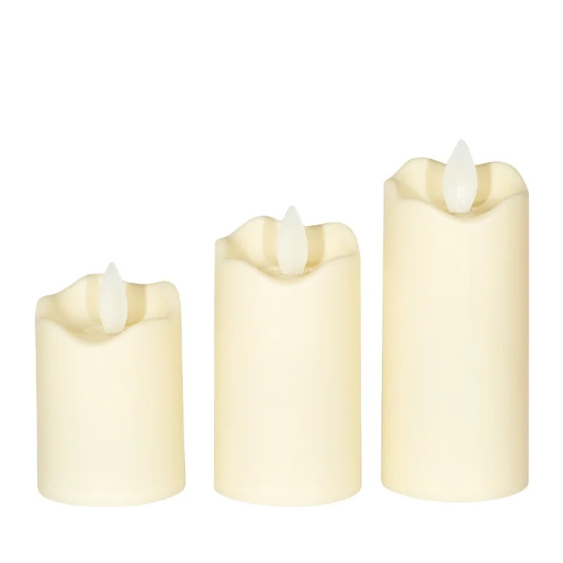 Dancing Flame Battery Operated Flickering Electric Flameless LED votive Pillar Candles