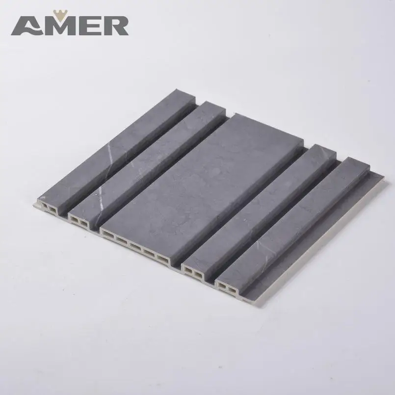 Amer best price mold 3d design for gypsum decorative wall panels natural grey rock stone brick slate 3d with led light for club