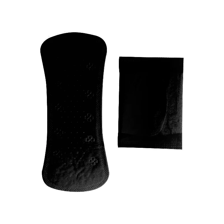 High Quality Competitive 155/180mm black Soft Women Daily Use Panty liners