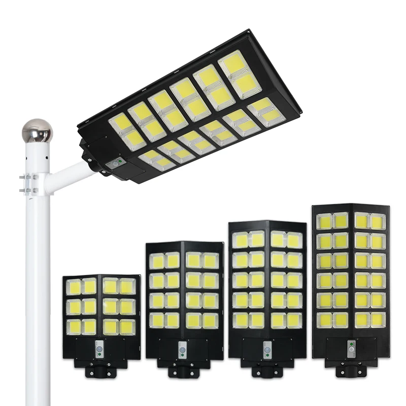 LONGDAI COB Solar Street Light with Motion Sensor 600w 800w 1000w 2000W Ip67 Outdoor Waterproof Security Yard Lamp