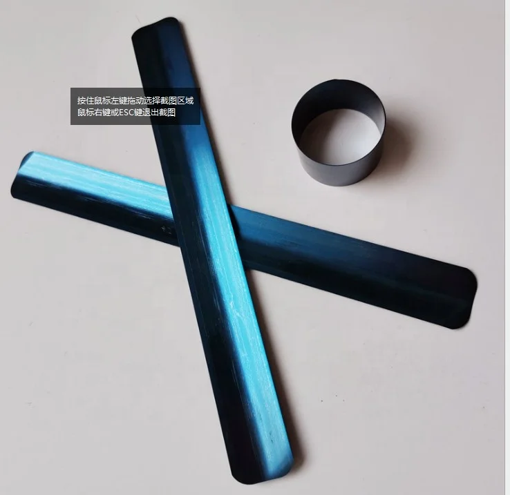 Factory manufacture 100% eco-friendly steel spring slap band for giftware