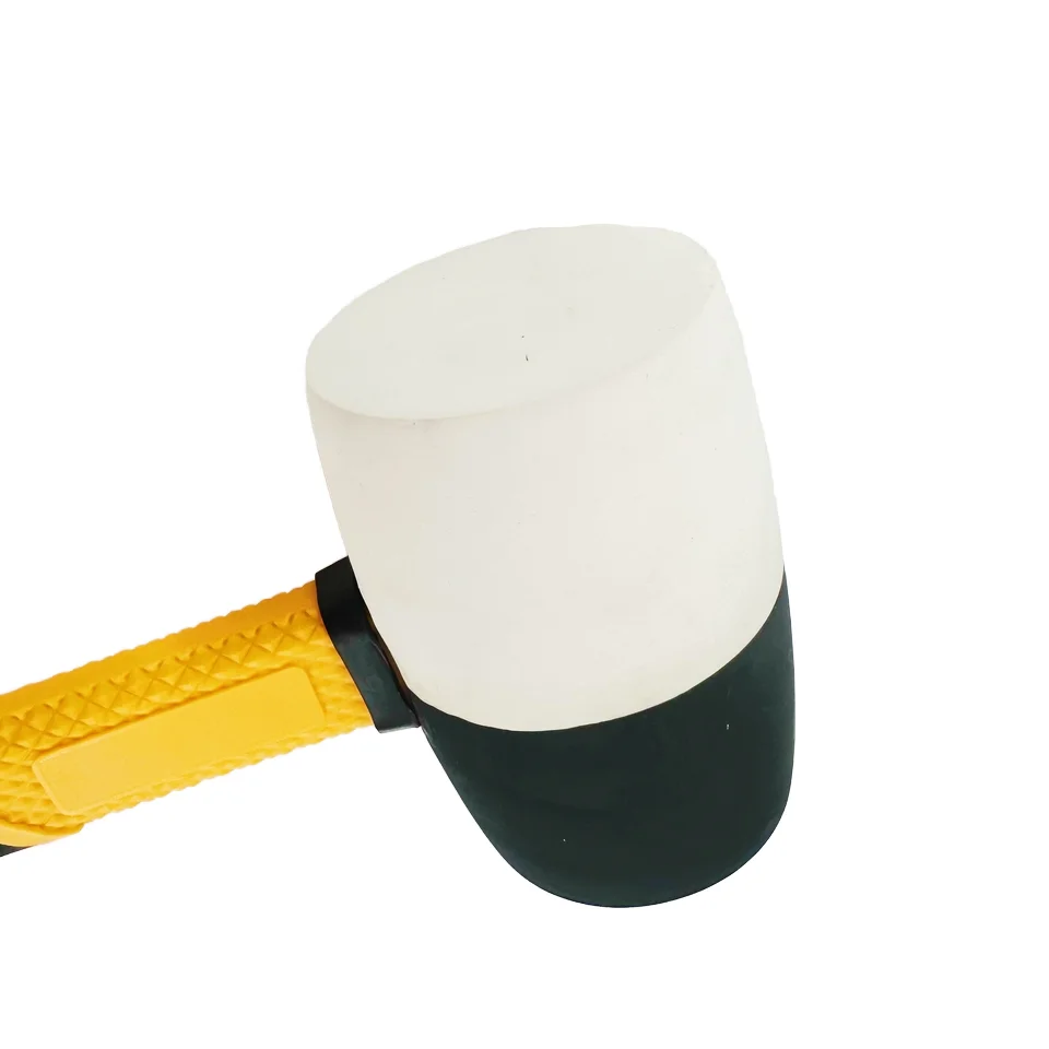 Plastic coated integrated rubber hammer for household ceramic tile tapping and installation hammer