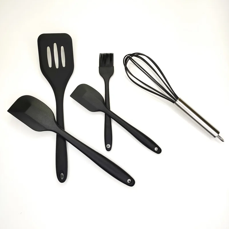 Silicone baking and pastry tool sets spatula turner brush whisk environmentally friendly kitchen utensils