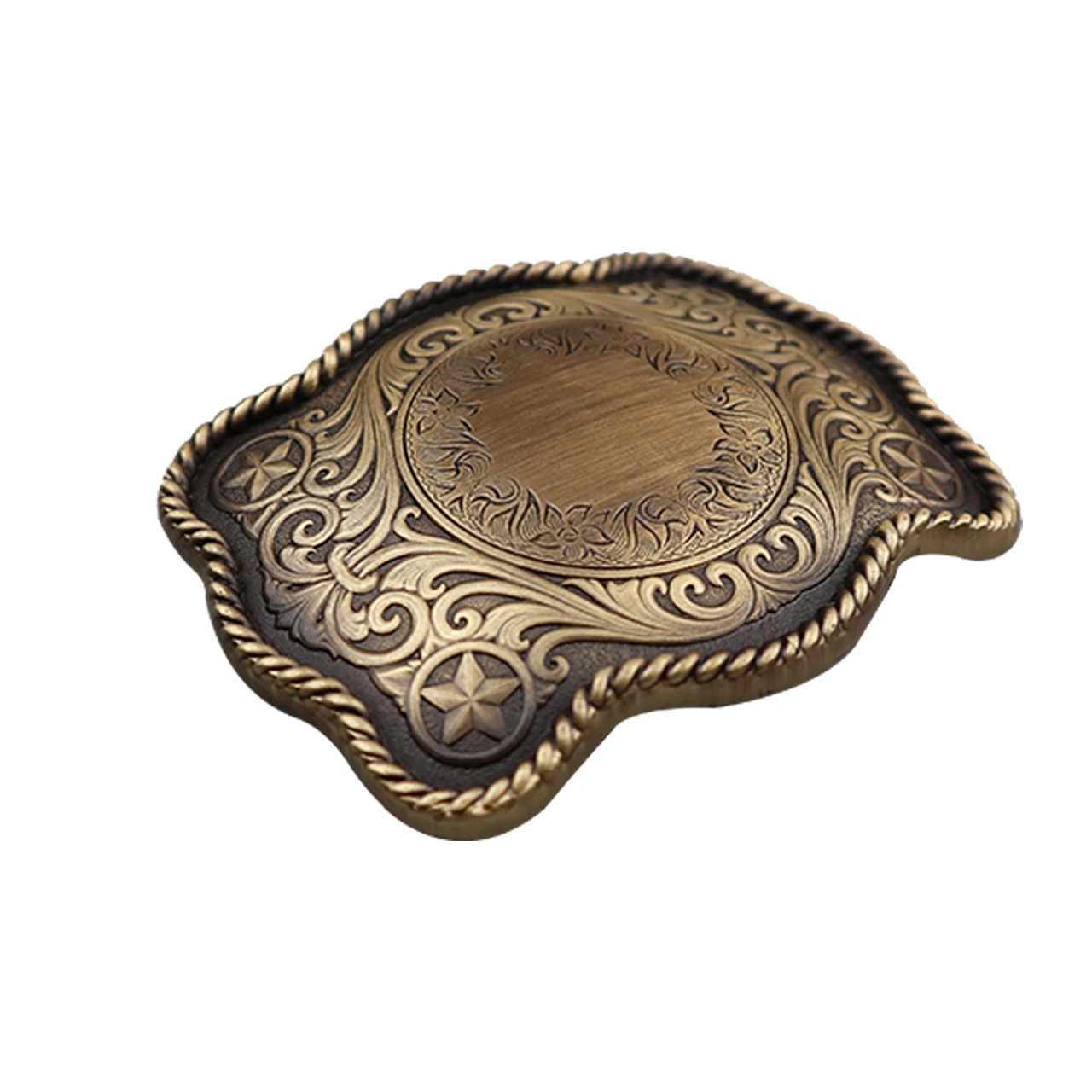 manufacturers Antique brass two colors  plating 3D custom belt buckle The pattern plate buckles