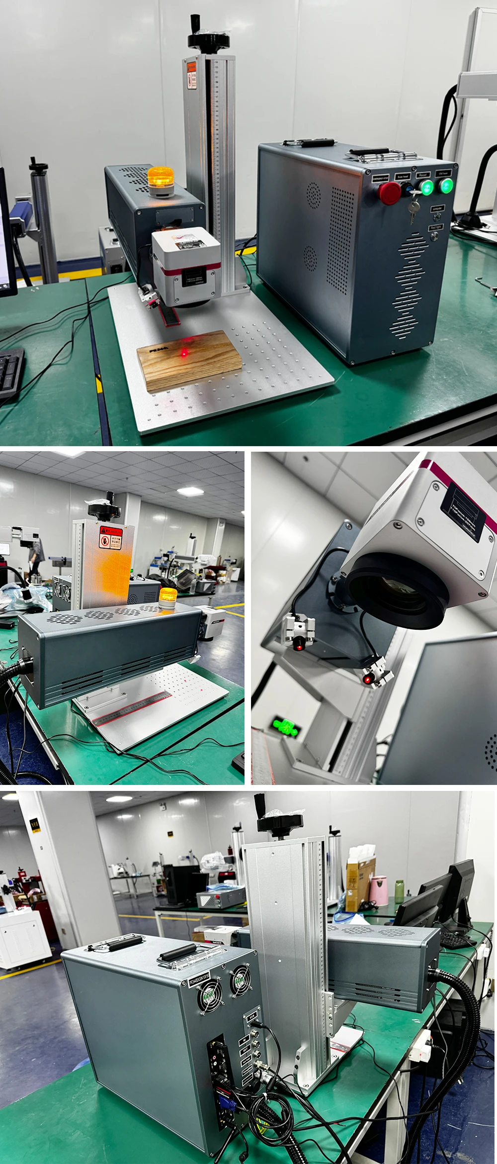 CO2 Metal Tube Laser Marking Machine Galvo laser